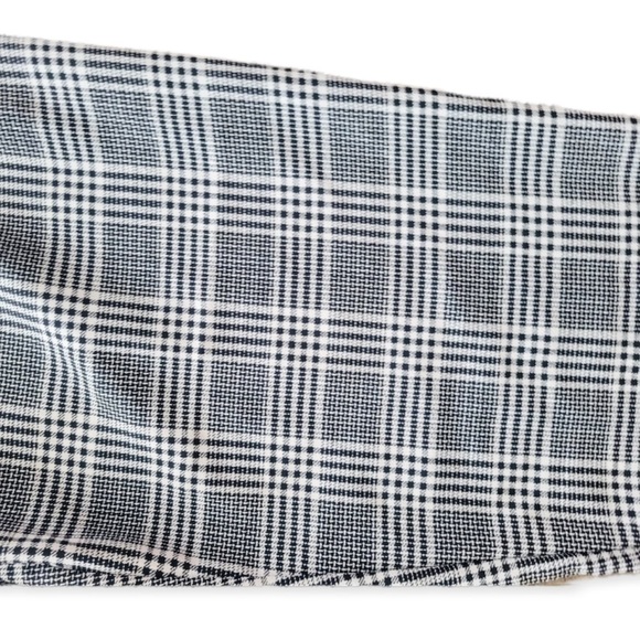 Divided plaid pants Sz 6 black white casual - Picture 5 of 7